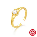 Teardrop Drop 925 Sterling Silver Ring — jewelry design view 06
