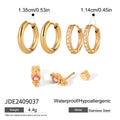 Pearl Stainless Steel Gold-Plated Earrings — additional product detail 27