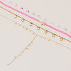 2H Zircon Necklace Accessories Women's Collarbone Chain Stainless Steel Jewelry