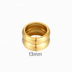 Ring18K Wide-brimmed Double-layer Texture Simple Women