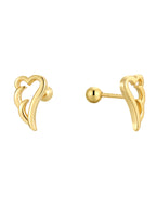 SE0187 S925Silver Angel Wings Earrings for Women Creative Design Sense Simple Cute Ear Jewelry