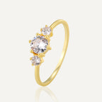 R0692 Design Zirconia Inlaid Ring for Women Fashion Tail Ring