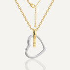 CYN0247 Heart Necklace Heart Key Pendant Necklace