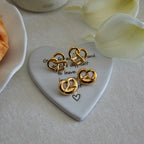 Heart-shaped Earrings Studs Non-fading Ear Jewelry Stainless Steel Accessories for Women