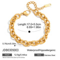 Chain Stainless Steel Bracelet in 18K Gold-Plated — Modern Edit — alternate product view — jewelry finish and design detail