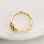 R0682 Vintage Fashion Vacation Ring for Women Hot Sale Shell Design Tail Ring