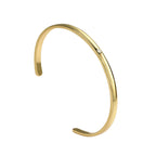 B0074 AliExpress Minimalist Personality gold Smooth Single Diamond Open Bracelet Women's Jewelry