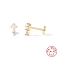 Diamond Encrusted Devil Eye 925 Sterling Silver Ear Cartilage Studs — collection product image 06