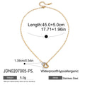 Heart Stainless Steel Pendant Necklace in Gold-Plated with Chain Detail — product styling — jewelry finish and design detail