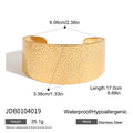 18K Gold-Plated Stainless Steel Bracelet — Timeless Profile — alternate angle — jewelry finish and design detail