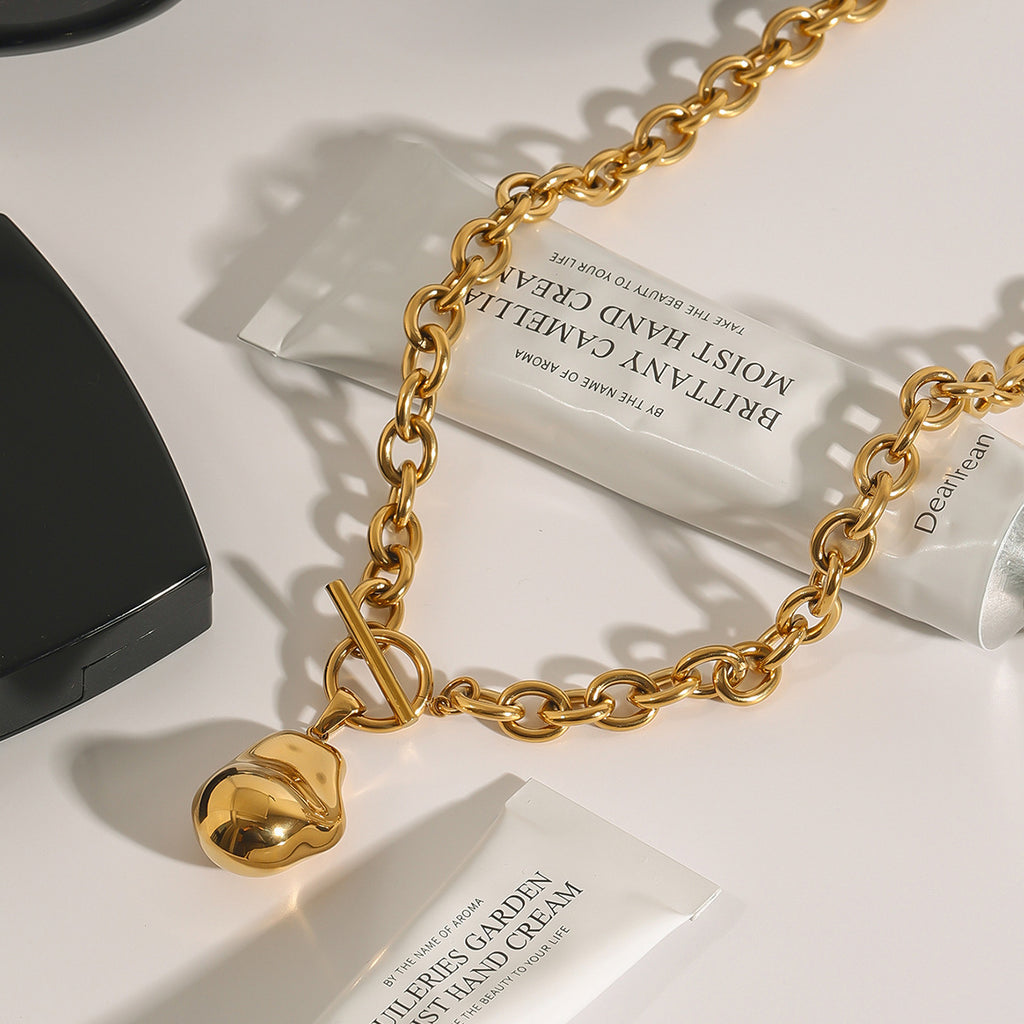 2H Necklace Accessories gold Clavicle Chain Non-Fading Stainless Steel Jewelry