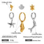 Three Pairs of Stainless Steel Zircon Earrings Pearl Earrings Ear Accessories