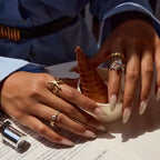 Vacation Starfish Shell Ring Non-Fading Jewelry Stainless Steel Accessories Ring