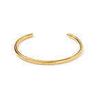 2H French Style Design18K Gold Plated Bracelet Women's Fashion Versatile Stainless Steel Open Bracelet