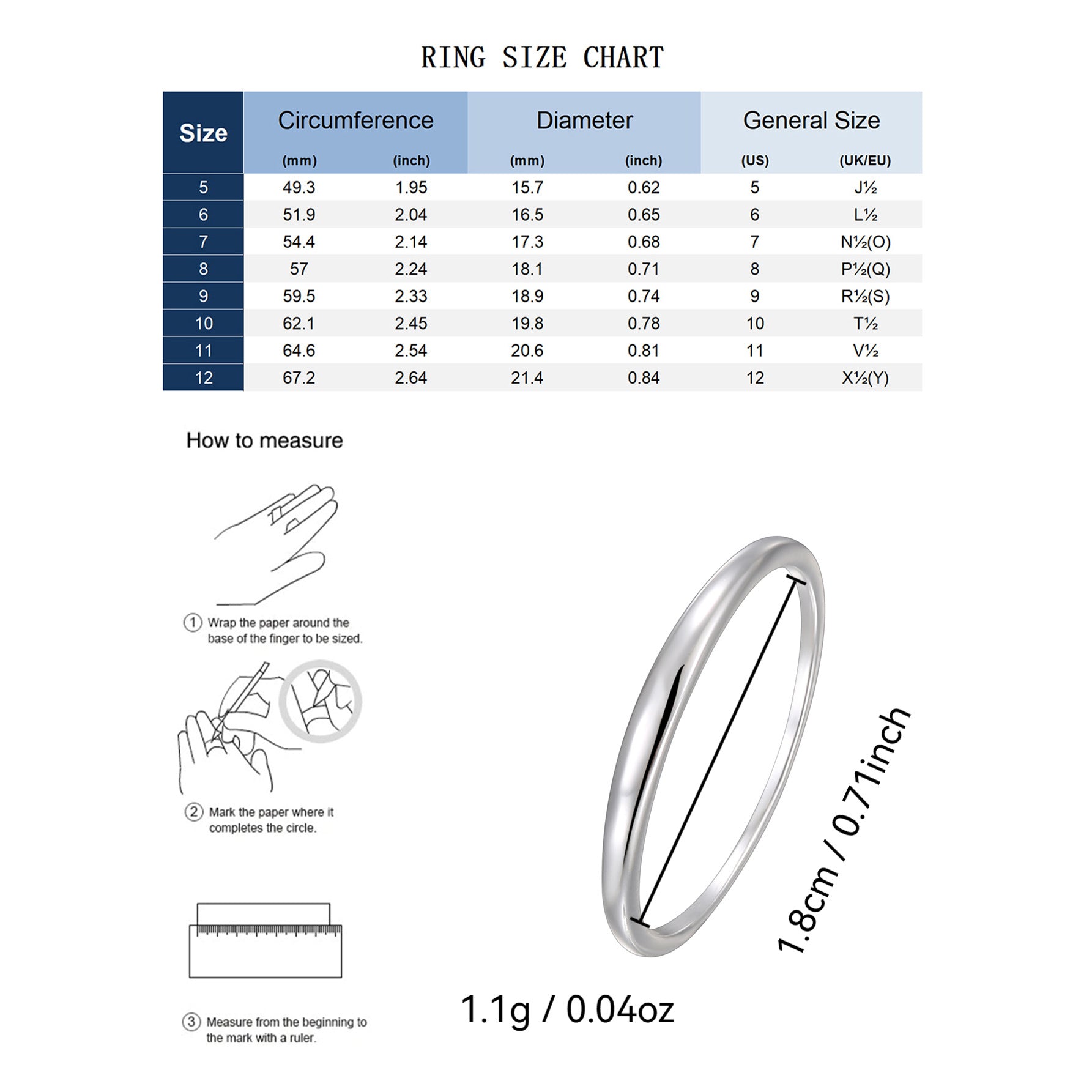 SR0045 S925Silver Plain Band Tail Ring Design Fashionable Simple Closed End Best Friend Couple Style