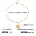 Gold-Tone Starfish Stainless Steel Necklace with a refined design profile