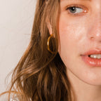 Classic C Hoop Earrings Versatile Ear Hoops Stainless Steel Jewelry Ear Accessories