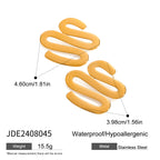 2H Stainless Steel Earrings Ear Jewelry Design Sense Zircon Stud Earrings Accessories