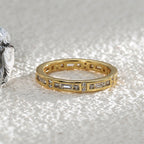 R0242 New Style Ring for Women, Copper Plated with Real Gold, Inlaid with Zircon, Fashionable and Unique Jewelry Accessory