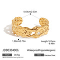 18K Gold-Plated Stainless Steel Bracelet — Timeless Profile — additional design view — jewelry finish and design detail