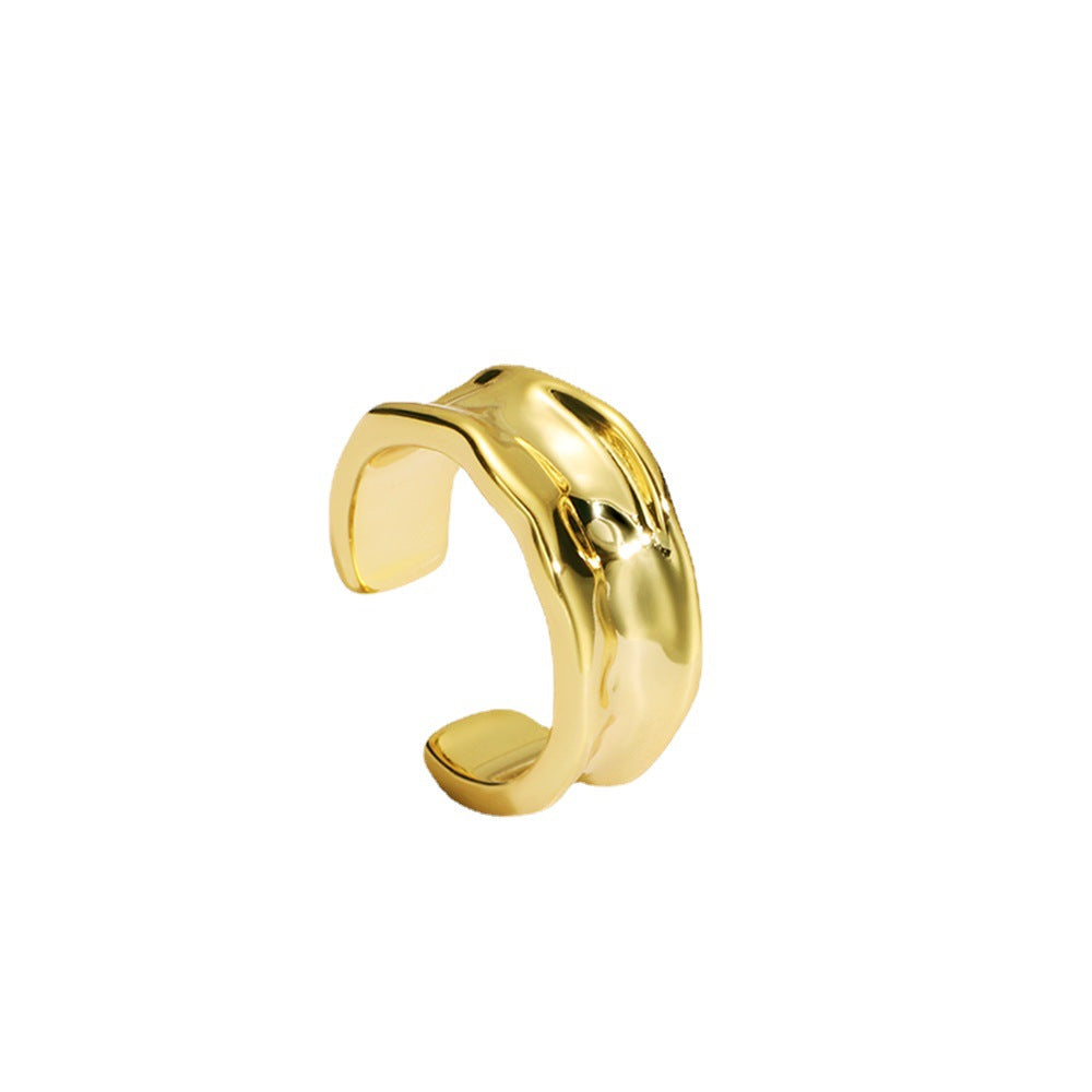 E0061 Vintage style C Clip-on Earrings Non-Pierced Ear Cuff Gold-Plated Ear Jewelry Export Accessories