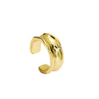 E0061 Vintage style C Clip-on Earrings Non-Pierced Ear Cuff Gold-Plated Ear Jewelry Export Accessories