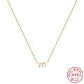 925 Sterling Silver Angel Number Collarbone Necklace — jewelry product photo 09 — jewelry finish and design detail