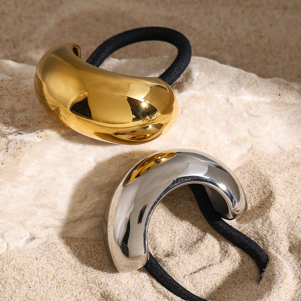 Stainless Steel Hair Tie Hair Ring Hair Accessory Ponytail Elastic Hair Rope