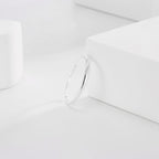 SR0045 S925Silver Plain Band Tail Ring Design Fashionable Simple Closed End Best Friend Couple Style