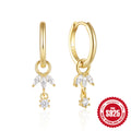 925 Sterling Silver Marquise Zircon Earrings For Women — collection product image 06