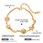18k Gold Stainless Steel Star Bracelet Jewelry Non-Fading Accessories