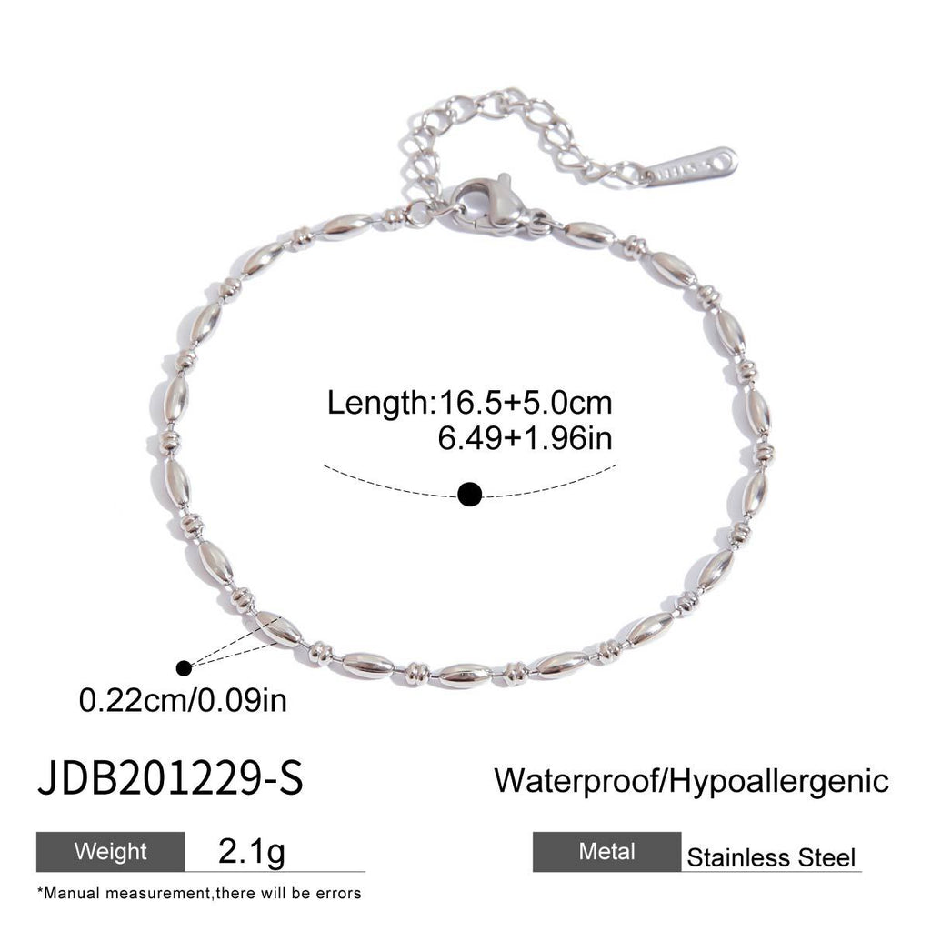 2H Stainless Steel Metal Bracelet Non-Fading Jewelry for Women Design