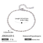 2H Stainless Steel Metal Bracelet Non-Fading Jewelry for Women Design