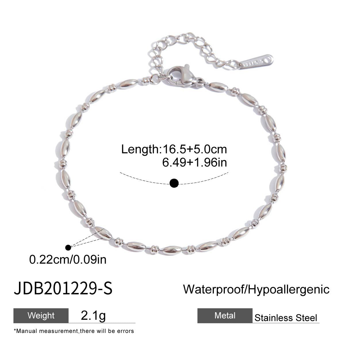 2H Stainless Steel Metal Bracelet Non-Fading Jewelry for Women Design