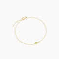 Birthstone Zircon 925 Sterling Silver Bracelet — clasp or opening detail — alternate angle 2 — jewelry finish and design detail