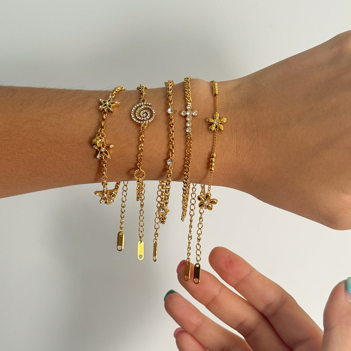 Stainless Steel Zircon Bracelet High Appearance Non-Fading Jewelry bracelet