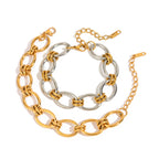 2H Stainless Steel Bracelet Jewelry Women Design Non-Fading Accessories