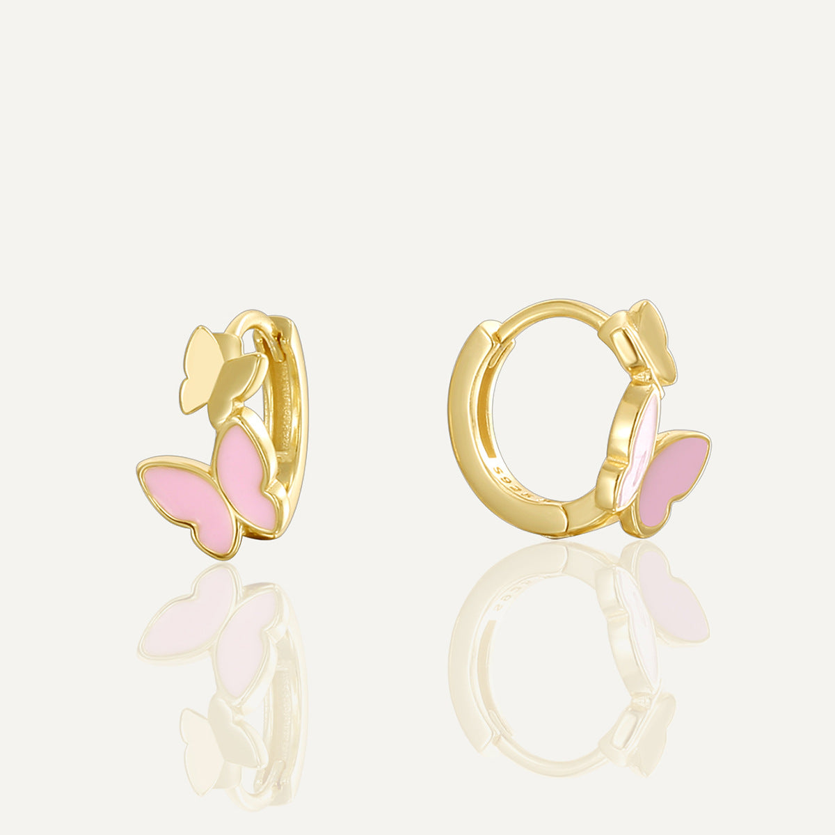 SE0264  S925Silver Fashion Butterfly Earrings Design Sense Ear Jewelry