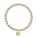 Gold-Plated Brass Beaded Bracelet — Polished Detail styled for independent jewelry boutiques — jewelry finish and design detail