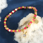 B0259 Bohemian Rabbit Ear Zircon Beaded Fashion Bracelet