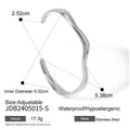 18K Gold-Plated Stainless Steel Open Profile Cuff Bracelet — alternate product view — jewelry finish and design detail