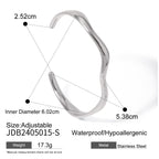 Stainless Steel Plain Ring Bracelet Classic Bracelet Open Bracelet18k Product