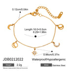 Stainless Steel Heart Zircon Bracelet Non-Fading Women's Jewelry