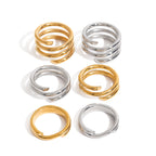 Stainless Steel Stacking Rings Non-Fading Jewelry ring