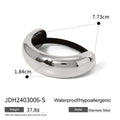 Twisted Gold-Plated Stainless Steel Hair Tie — jewelry detail — jewelry finish and design detail