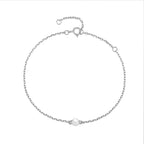 Romad S925 Sterling Silver Pearl Bracelet For Women Daily Wear