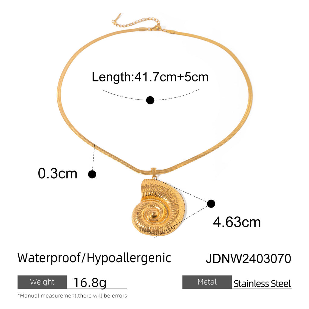 Stainless Steel Vacation Jewelry Necklace Collarbone Chain Halter Accessories for Women