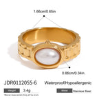 Watchband Ring Non-Fading Female Design Stainless Steel Jewelry rings