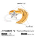 Star Stainless Steel Gold-Plated Ring — jewelry construction
