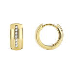 E0356 Hot Sale gold Earrings Glossy Simple Fashion Zircon Earrings n Women's Earrings
